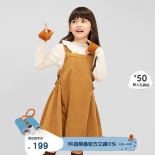 连衣裙KGQ3L529 无袖 播broadcute童装 早秋女童俏皮可爱休闲无袖