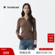 气质拼接毛衣DDS4SD5187 女秋季 播奥莱 播条纹休闲polo领针织衫