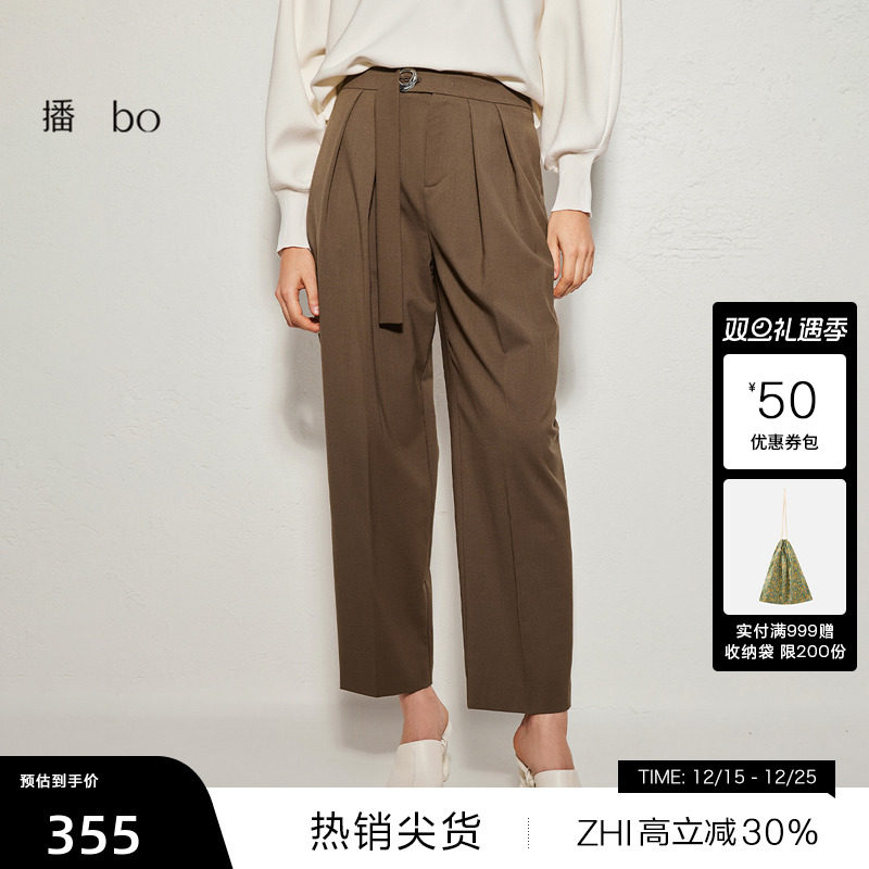 腰头金属绣扣眼，光泽质感金属拉链