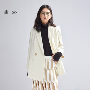 羊毛西装 商场同款 外套女通勤西服上衣BDR1XD2101 播