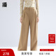 播奥莱 可机洗羊毛 播高腰阔腿裤 2024气质通勤西装 裤