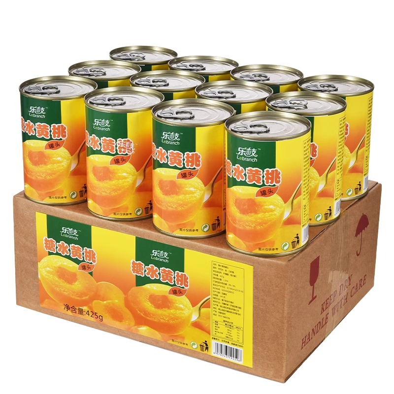 砀山特产糖水黄桃罐头425g