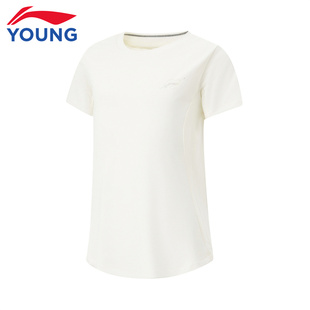 排湿速干透气圆领运动服YTSU066 新款 李宁儿童短袖 T恤女大童25夏季