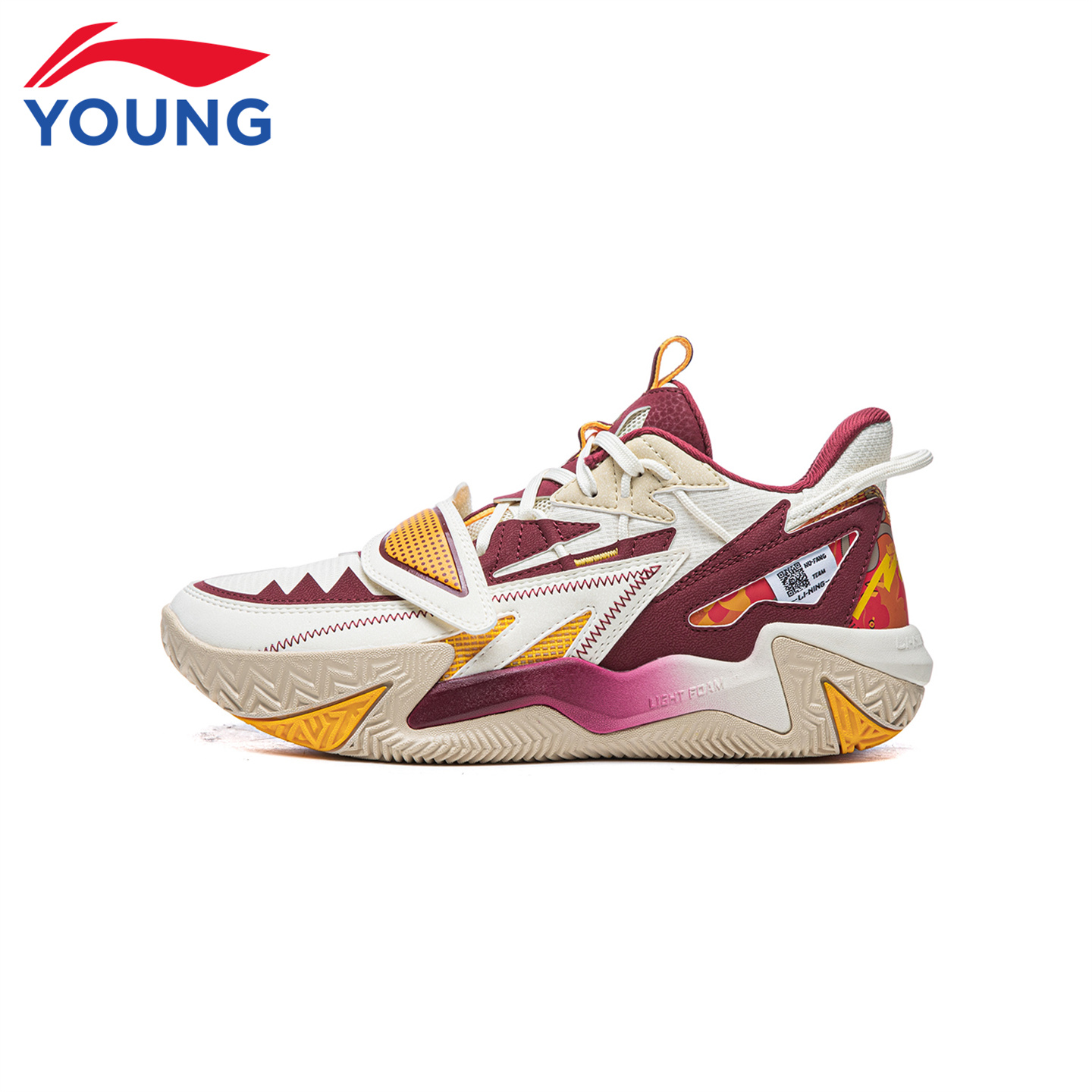 李宁童装儿童怒放篮球鞋男童大童2026新款运动鞋轻便透气专业球鞋