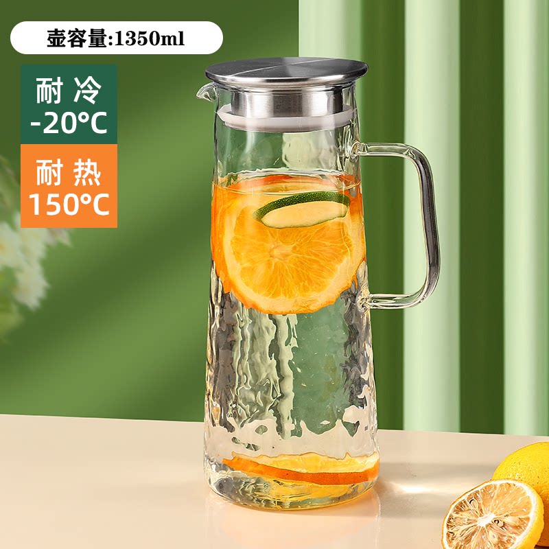 【可明火加热】高硼硅玻璃冷水壶图片