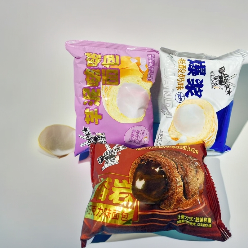 冠达爆浆老酸奶味面包熔岩夹心巧克力味流心蛋糕芋泥啵啵网红糕点