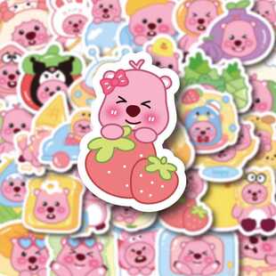 可爱loopy海狸露比贴纸高颜值爆款手机桌面水杯装饰贴画防水