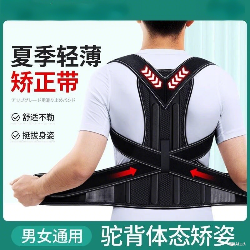 驼背背部矫正神器佳成人矫正带男士专用矫姿带女老人脊柱隐形侧弯
