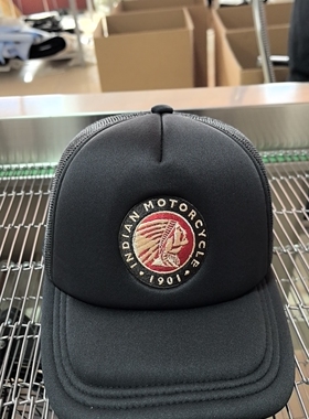 印第安摩托五片网帽大头围