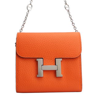 真皮H扣康康包mini小包包2025新款豆腐包小方包女斜挎单肩空姐包