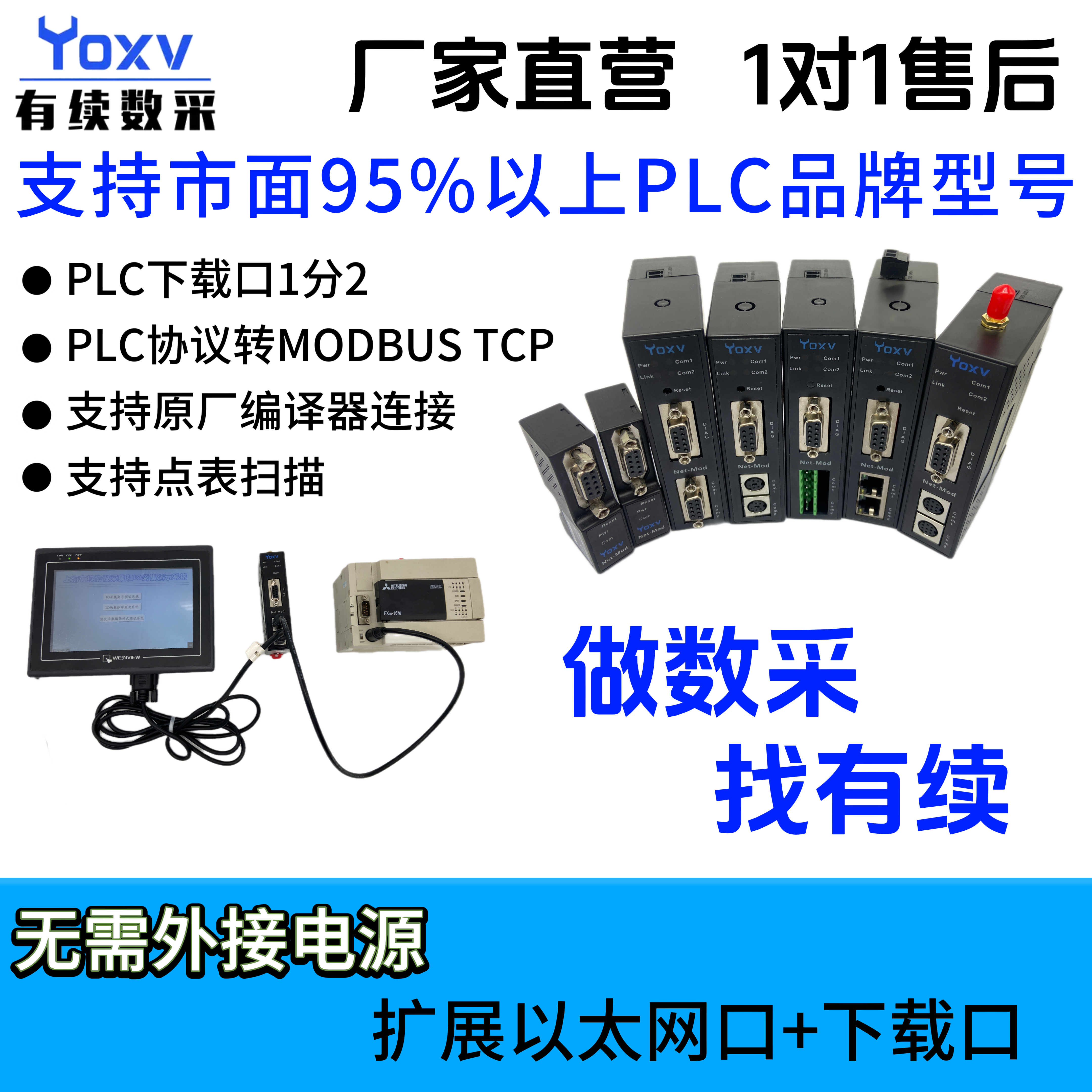 有续PLC转网口模块PLC通信口扩展