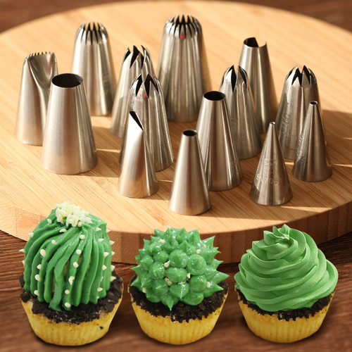 三能裱花嘴奶油5/6/8/10/18齿溶豆泡芙曲奇大中小号挤花嘴SN7092