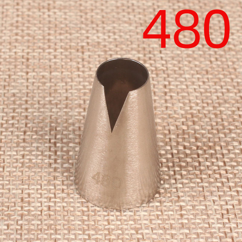 480# 小号圣安娜饺子奶油裱花嘴 304不锈钢 烘焙花边DIY蛋糕工具