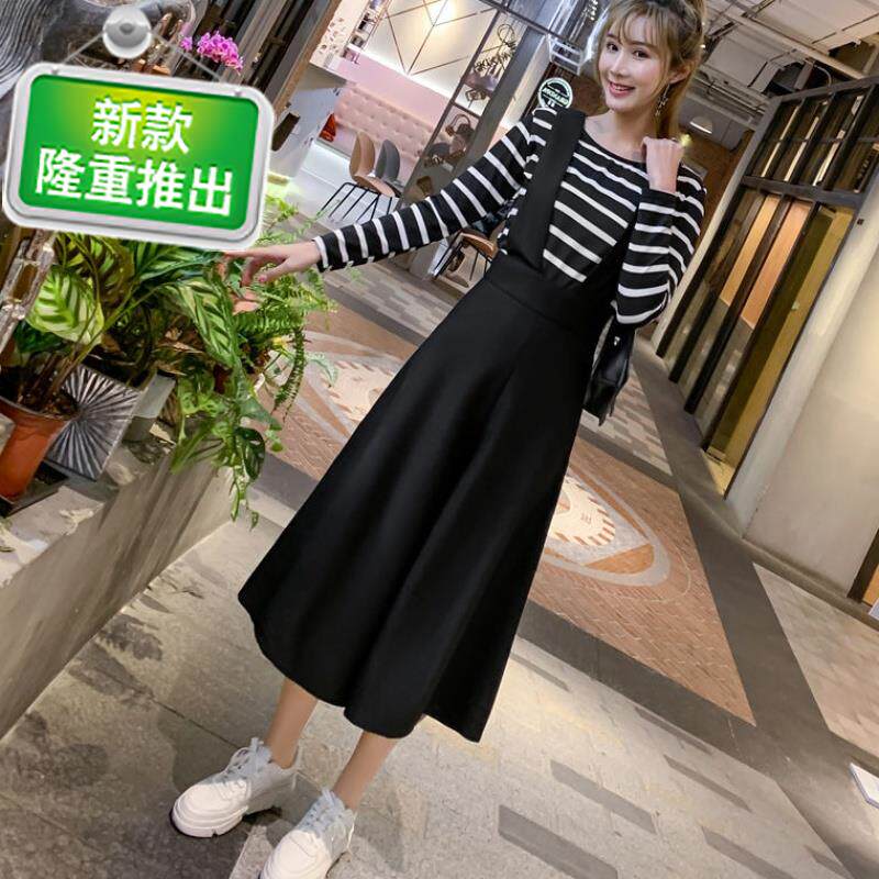 背带阔腿裤女装学生春夏季新款七分垂感宽松韩版高腰黑色a连体裤|ruв категории Женская одежда, юбка - от Buy2taobao.com для оказания профессиональной услуги покупки агента Taobao