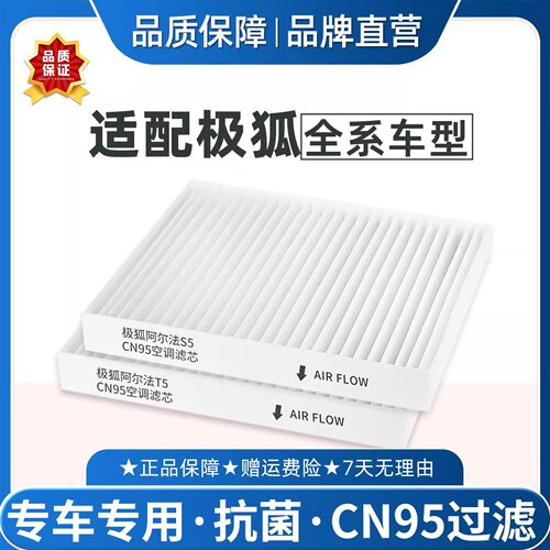 适配极狐阿尔法T5 S6空调滤芯CN95原厂品质冷气格考拉PM2.5滤清器