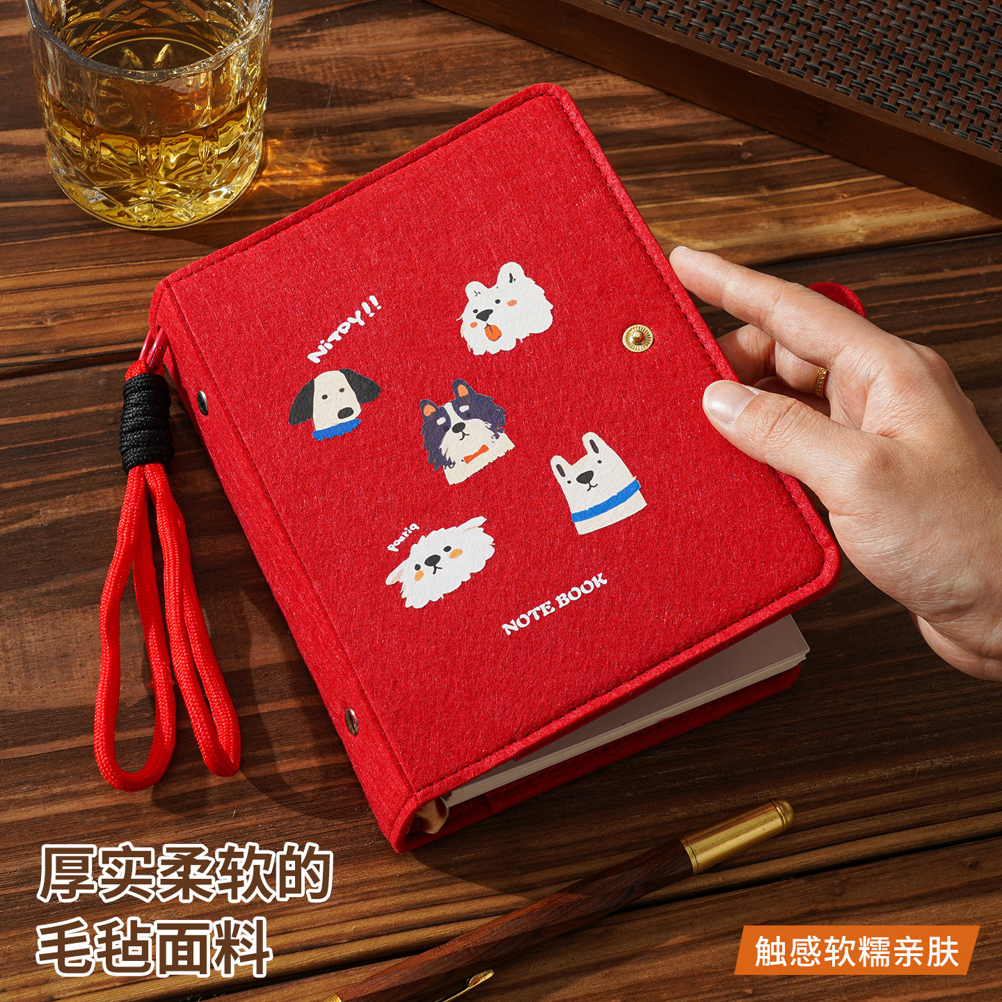 A6毛毡本手账本绘画空白本旅游打卡盖章本全国足迹记录纪念印章册盖章收集本南京北京故宫博物院纪念馆印章本图片