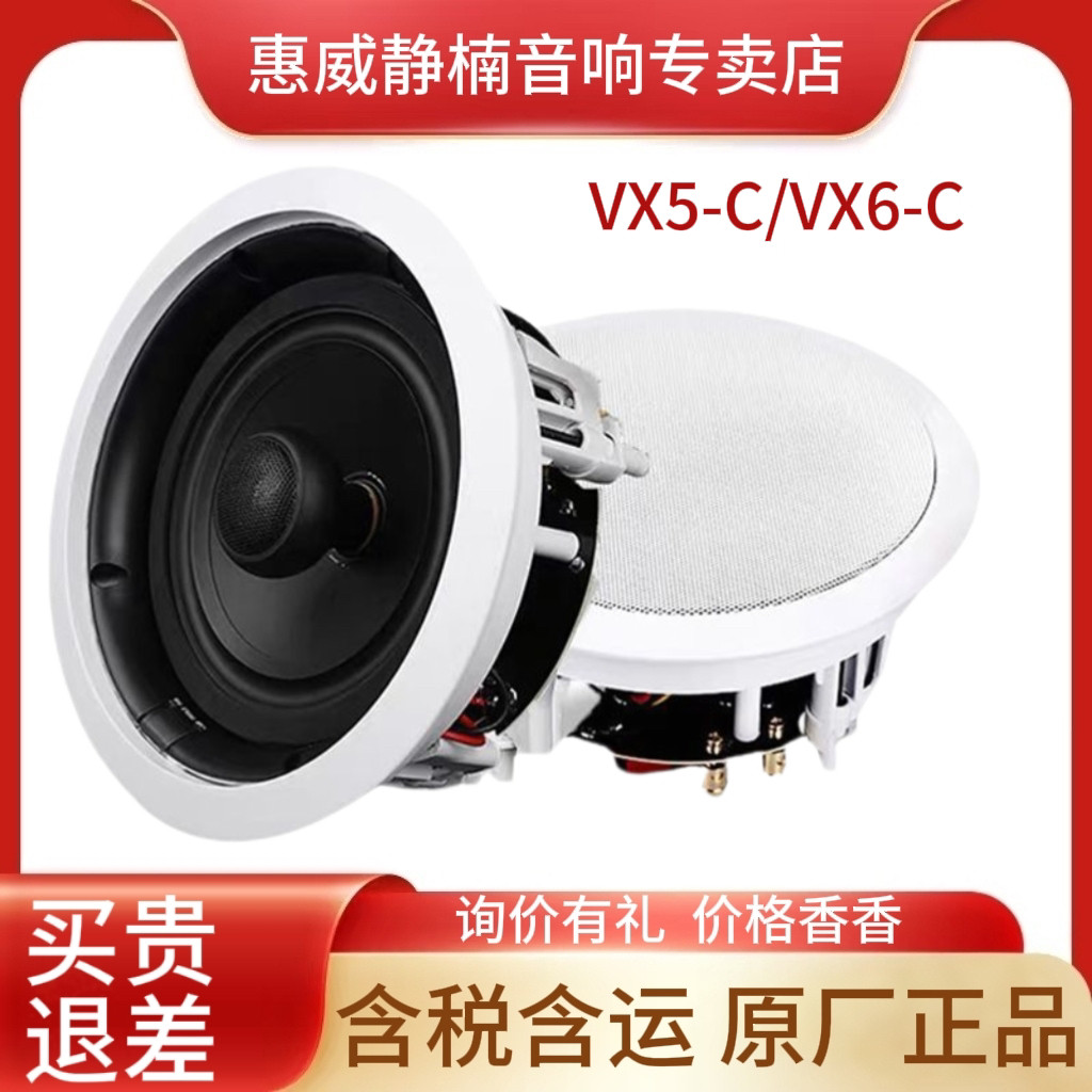 Hivi/惠威 VX6-C/VX5-C定阻吸顶同轴喇叭嵌入式背景音乐天花音箱