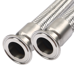 304不锈钢卡盘波纹管卫生快装化工金属软管卡箍编织管抱箍钢丝管