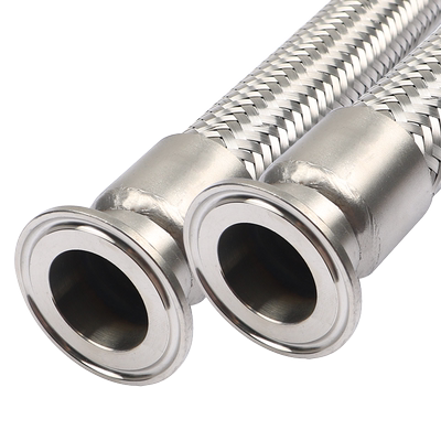 304不锈钢卡盘波纹管卫生快装化工金属软管卡箍编织管抱箍钢丝管