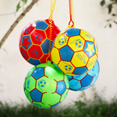 儿童带绳子 球皮球幼儿拍拍球玩具球球类玩具小球吊绳幼儿园足球