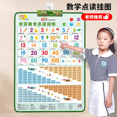 幼儿童数字1到100有声挂图