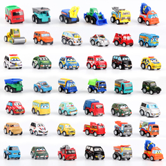 儿童小汽车车玩具男孩回力迷你玩具车小车套装工程车模型惯性塑料
