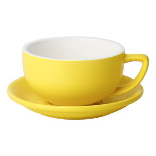 瓷掌柜 320ml哑光欧式小奢华陶瓷咖啡杯套装 简约家用咖啡杯子