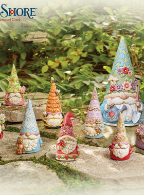 enesco精灵家族Gnome系列手办幸运守护神摆件大丰收精灵生日礼物