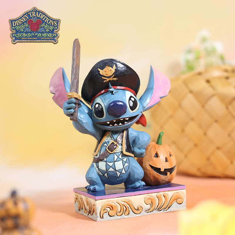Enesco万圣节海盗史迪奇摆件