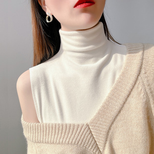 发热德绒打底衫 高领百搭双面绒保暖一体绒无袖 背心女内搭秋冬新款