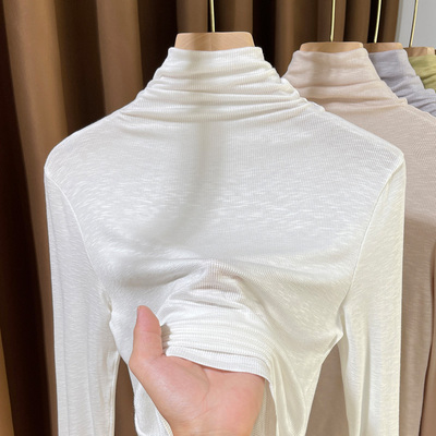 温娴堆堆领打底衫通勤