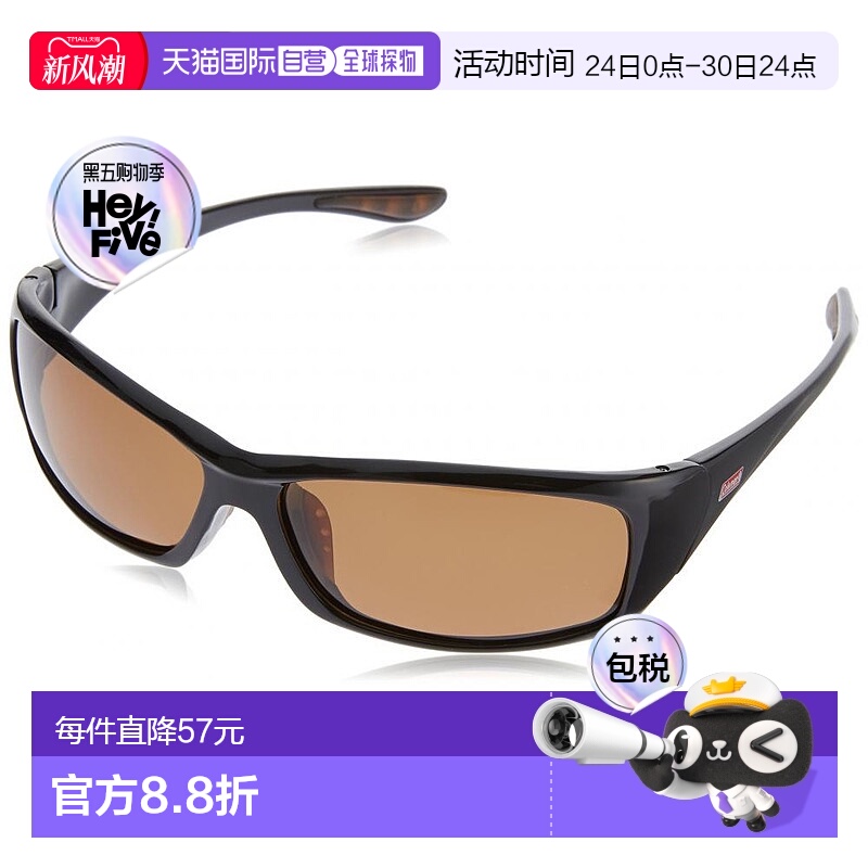 日本直邮Coleman科勒曼偏光太阳镜黑色CO3020-2户外