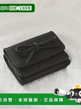 1h可退 日本直邮Hashibami 女士蝴蝶结三折短款钱包 61640331811