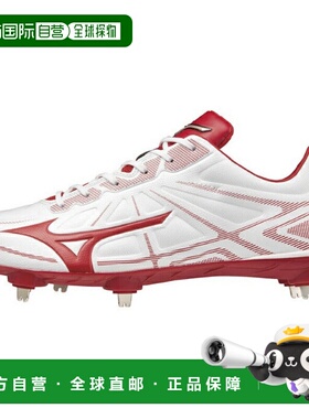 日本直邮 Mizuno 轻量红色男子棒球钉鞋 全球精英系列 11GM211162