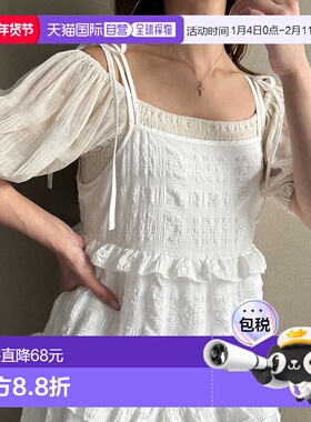 日本直邮JUNOAH 波可波可弗里尔蒂亚德吊带连衣裙 [JU5602EW06055