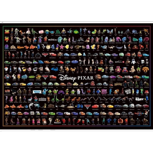 【日本直邮】1000片拼图迪士尼/皮克斯角色大集合51x73.5cm
