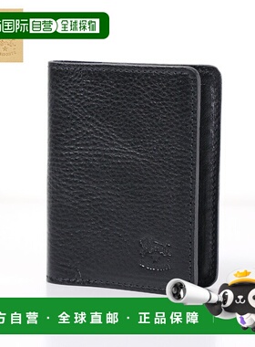 日本直邮IL BISONTE 卡片夹名片盒通行证夹折叠式真皮男士女士中S