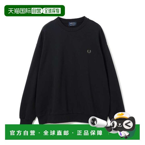 日本直邮FRED PERRY 男装 刺绣月桂叶圆领卫衣 11【付后1h可退】