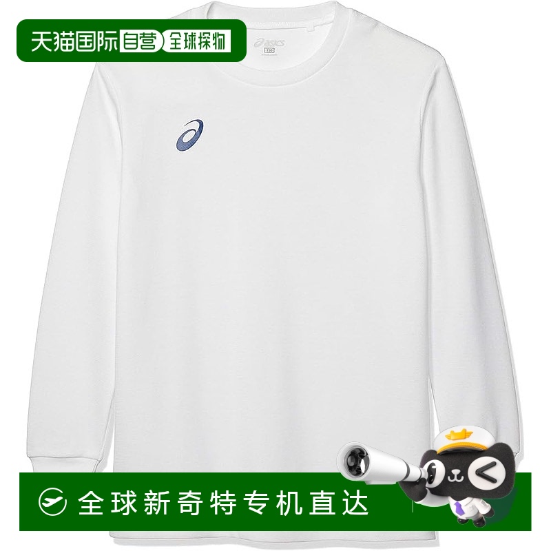 【日本直邮】ASICS 男款休闲长袖圆领T恤 简约户外亚瑟士潮流穿搭