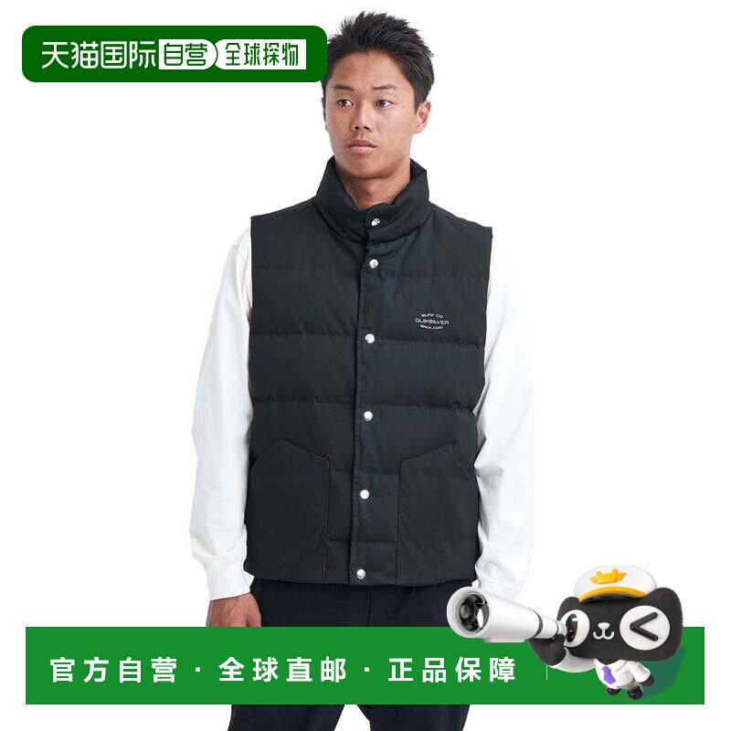 日本直邮QUIKSILVER 冲浪经典马甲 保暖背心 黑色