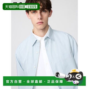 日潮跑腿UNIQLO优衣库 宽大的大号衬衫条纹 482455