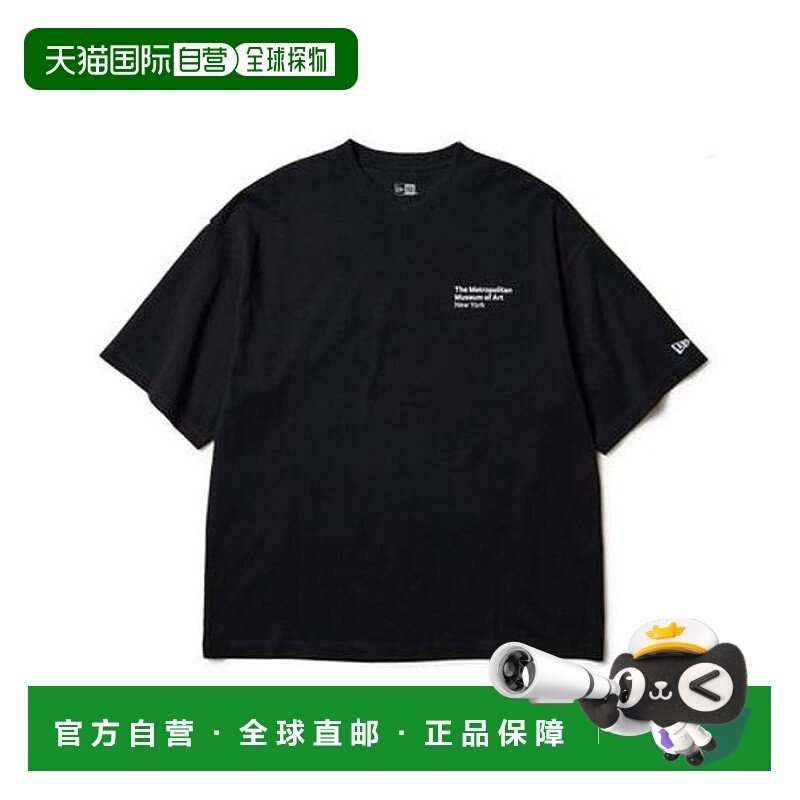 日本直邮NEW ERA SS OS CT TEE THE MET BACK LOGO黑色T恤 [NE344