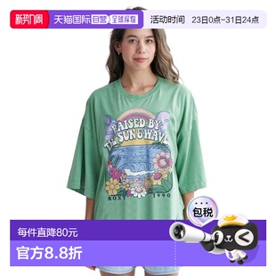 WAVE 半袖 T恤 日本直邮ROXY 女士款 THE 24SPRST241089GRN DRINK