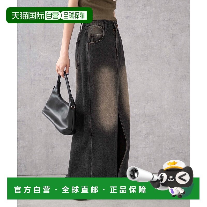 日本直邮WEGO 女士复古洗水牛仔长裙 WE24SS05L0003,女装/女士精品,半身裙,淘宝优惠券,粉丝福利购,淘宝优惠卷