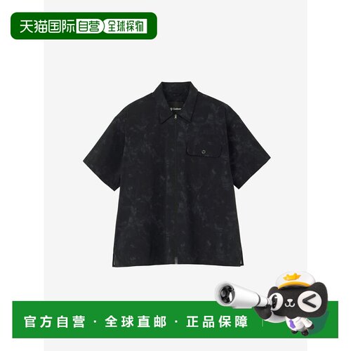 日本直邮GOLD_WINYurameki轻盈弹力梭织拉链短袖衬衫 GL56504
