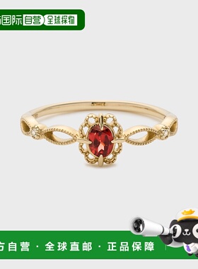 1h可退 日本直邮NOJESS K10红色石榴石钻石戒指女士款 3024311106