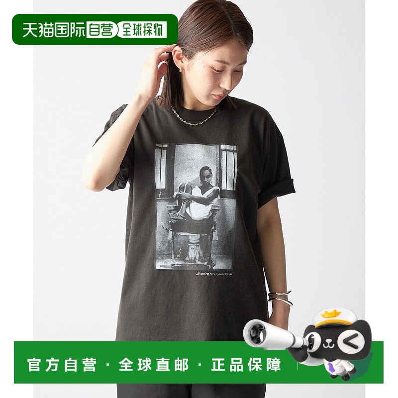 1h可退 日本直邮SHIPS男士全棉复古加工SADE联名音乐照片T恤 1121