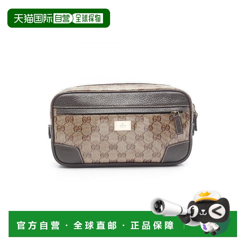 日本直邮中古Gucci古驰男包A级95新body bag随身包涂层/防水帆布