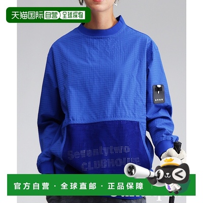 1h可退 日本直邮ANTIQUA GOLF×STCH 男女同款 网眼拼接半袖T恤