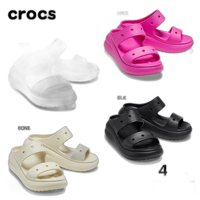 日本直邮CROCS  CRUSH SANDAL 女士洞洞鞋泡芙凉鞋 207670